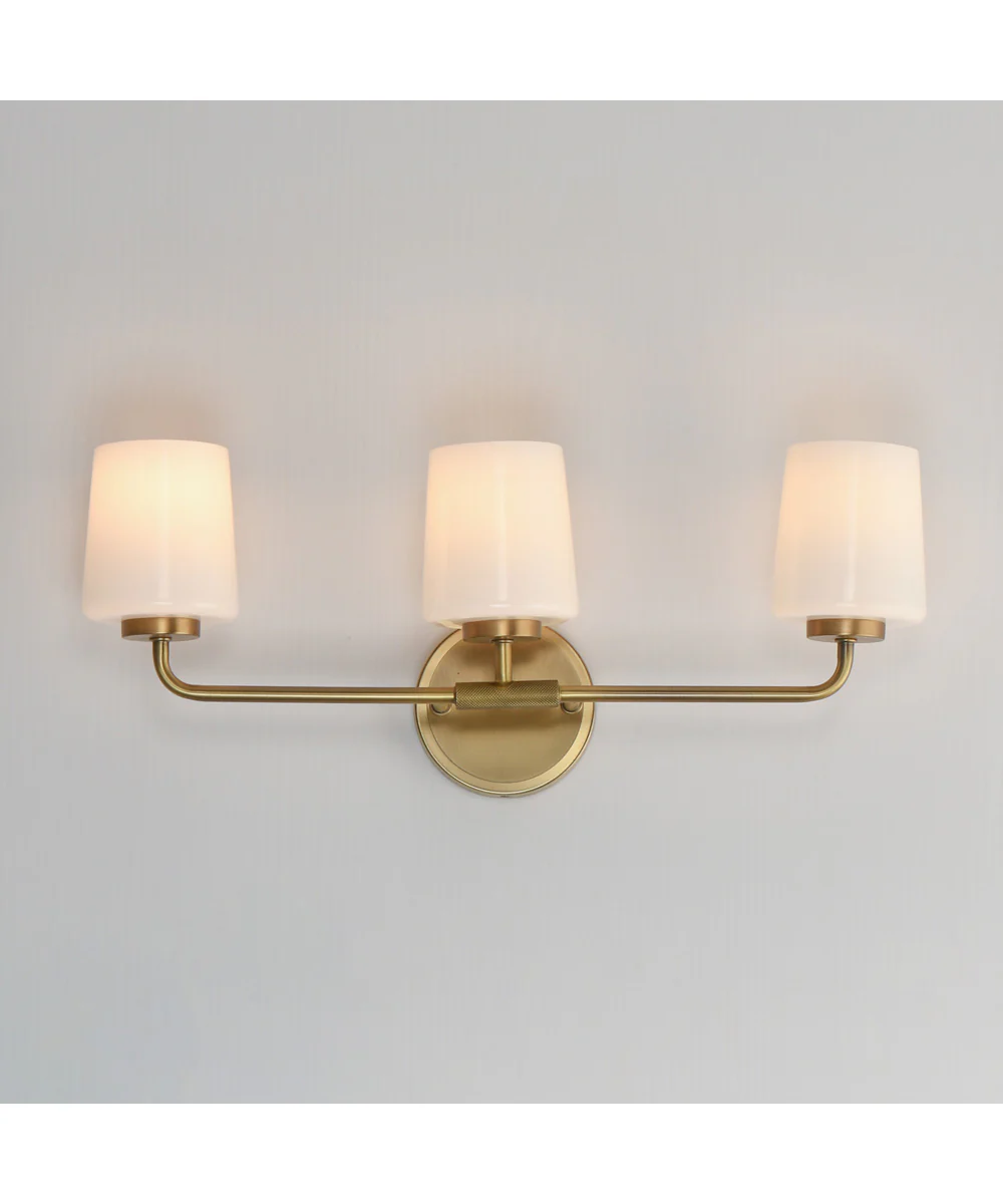 Durham 3-Light Bath Vanity Natural Aged Brass - Image 3