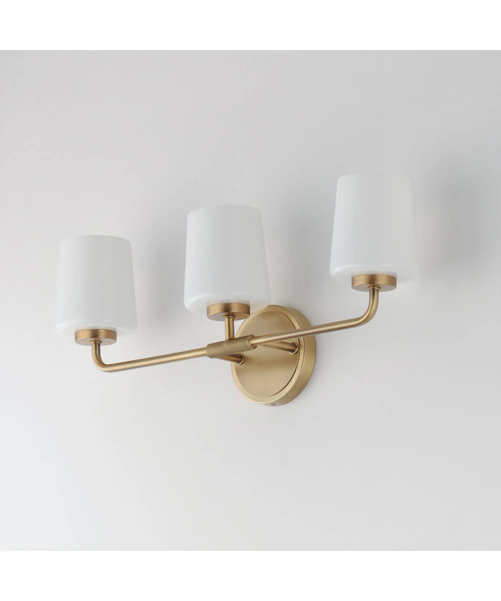 Durham 3-Light Bath Vanity Natural Aged Brass - Image 4