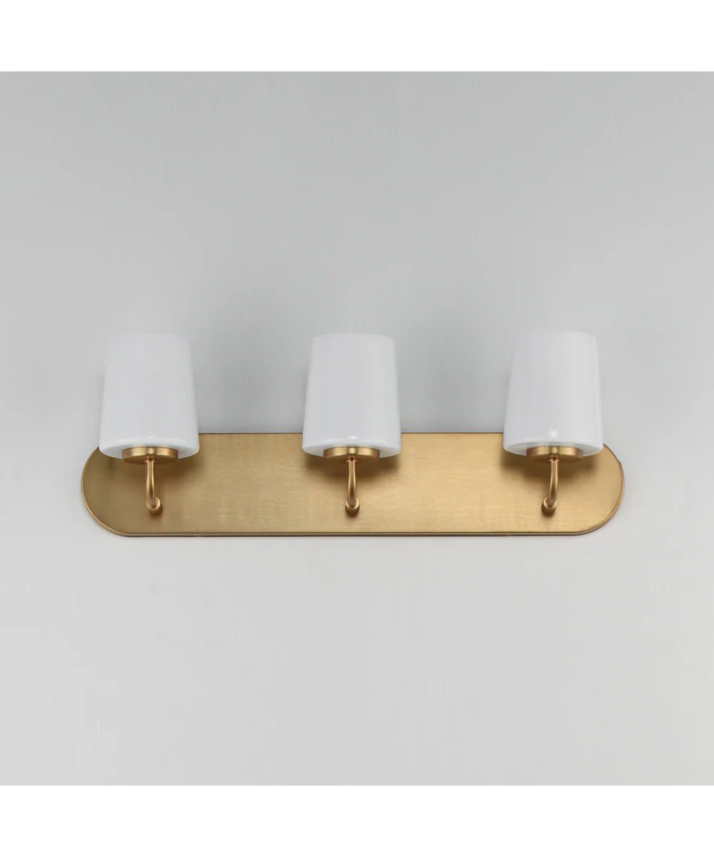 Durham 3-Light Strip Bath Vanity Natural Aged Brass - Image 2