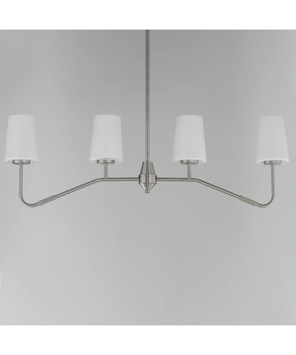 Durham 4-Light Linear Chandelier Satin Nickel - Image 2