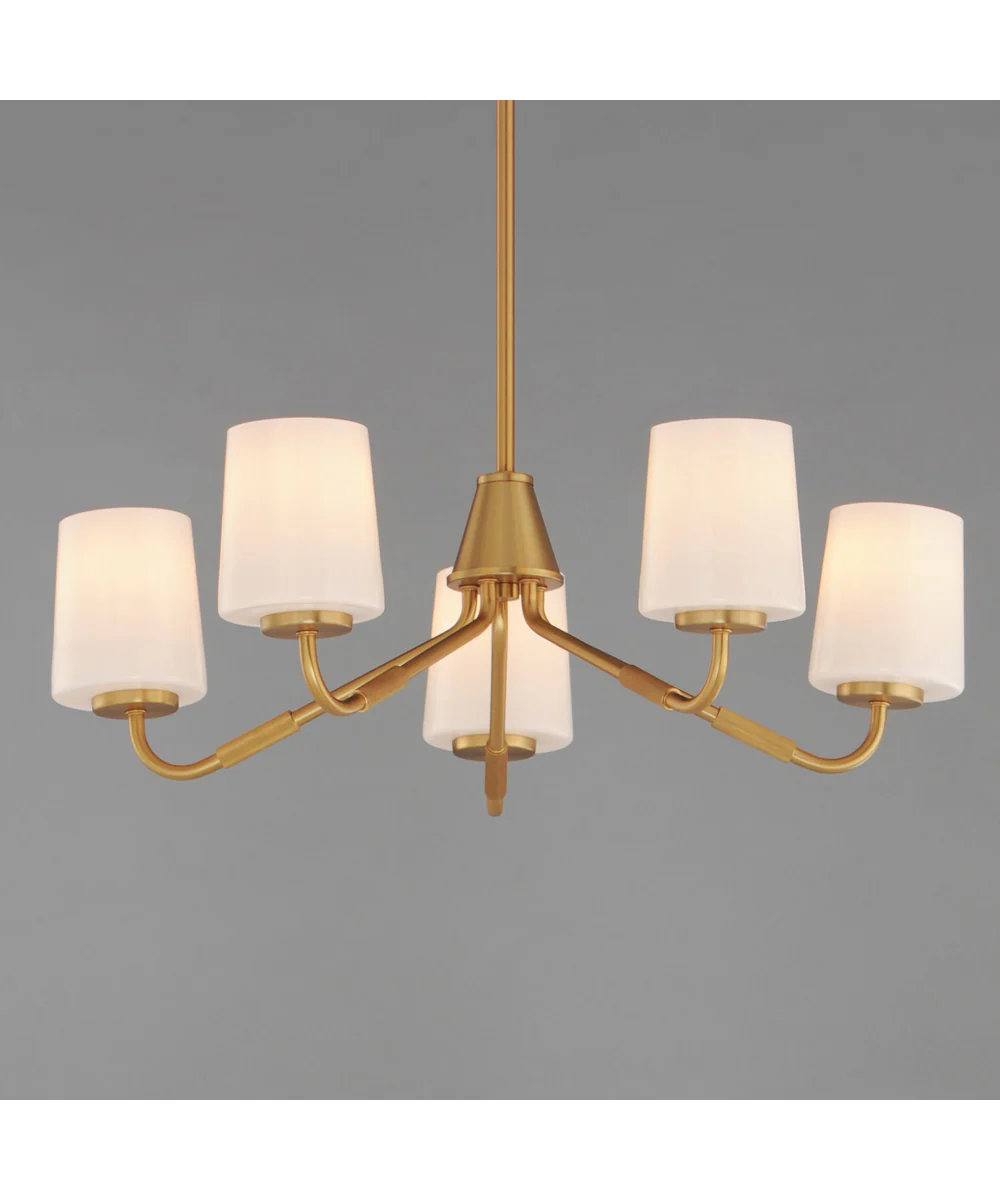 Durham 5-Light Chandelier Natural Aged Brass - Image 2