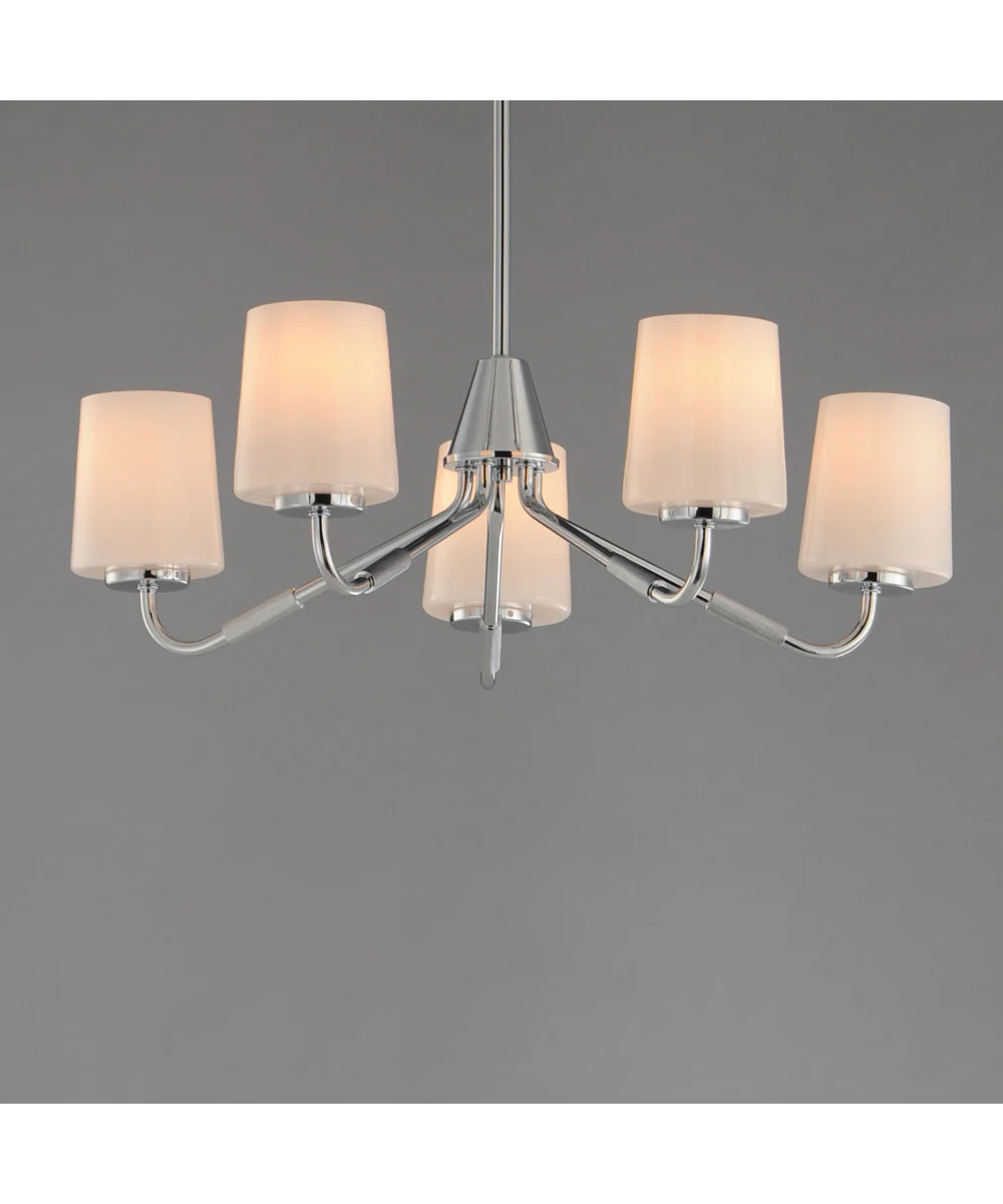 Durham 5-Light Chandelier Polished Chrome - Image 3
