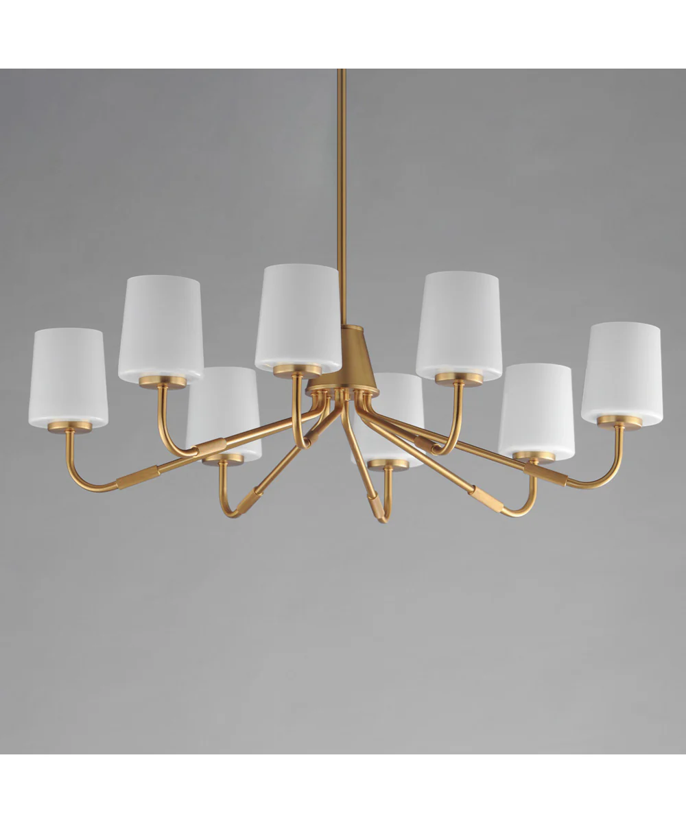 Durham 8-Light Chandelier Natural Aged Brass - Image 2