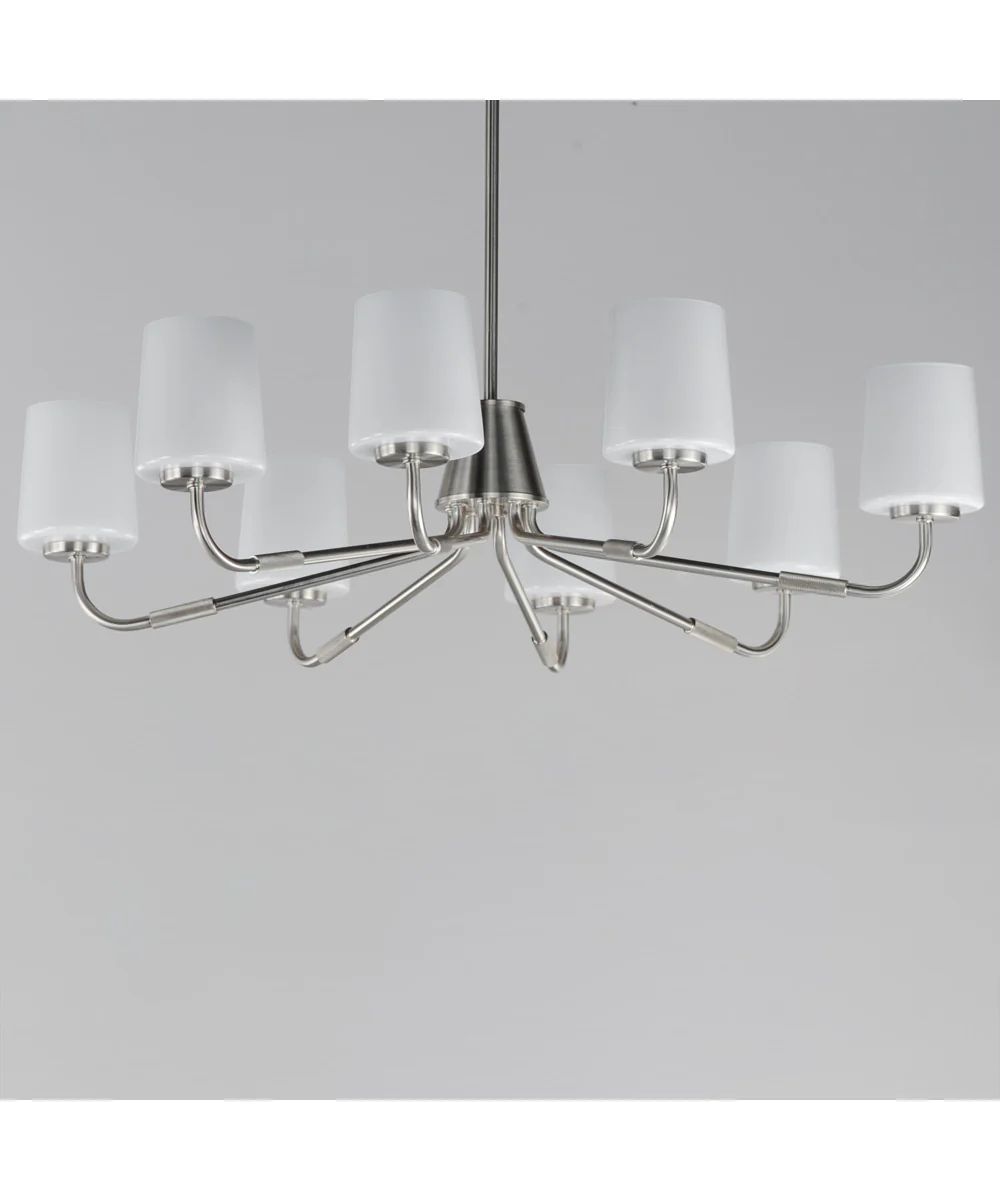 Durham 8-Light Chandelier Satin Nickel - Image 2