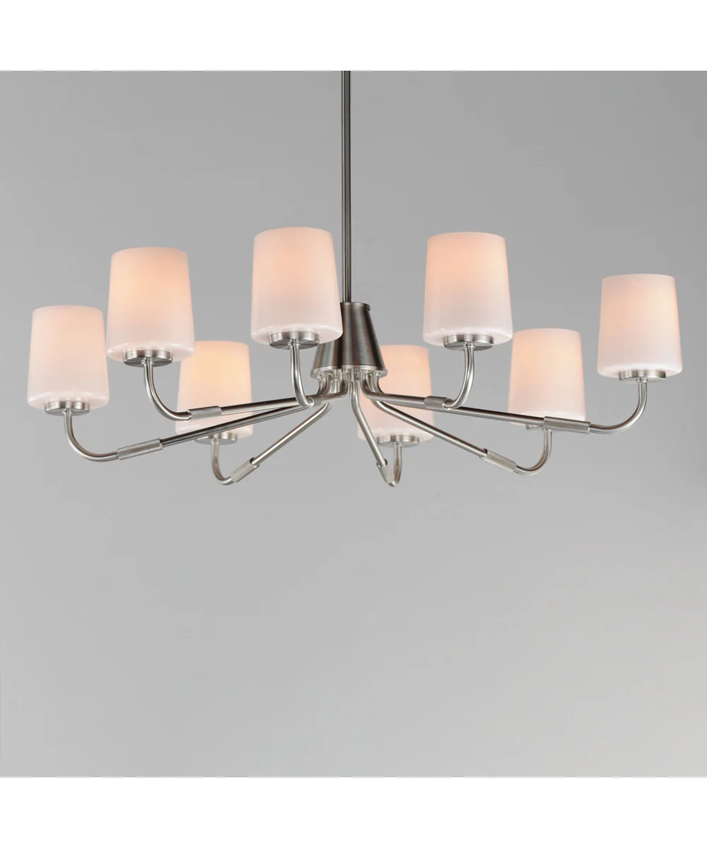 Durham 8-Light Chandelier Satin Nickel - Image 3