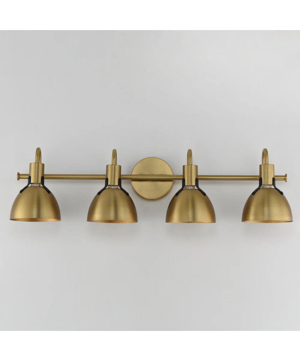 Dusk 4-Light Wall Sconce Satin Brass - Image 2