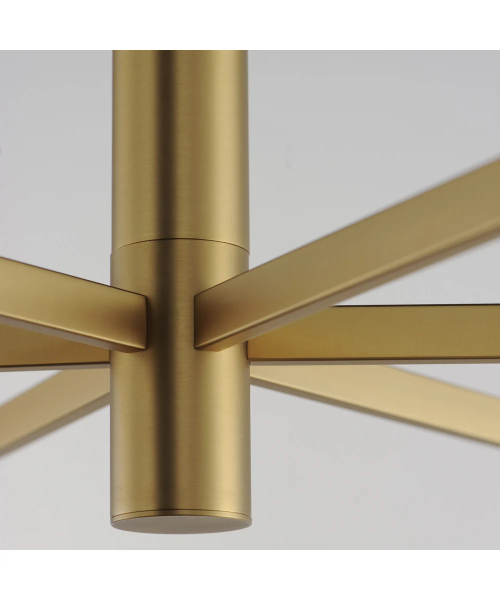 Emana 6-Light Chandelier Natural Aged Brass - Image 4