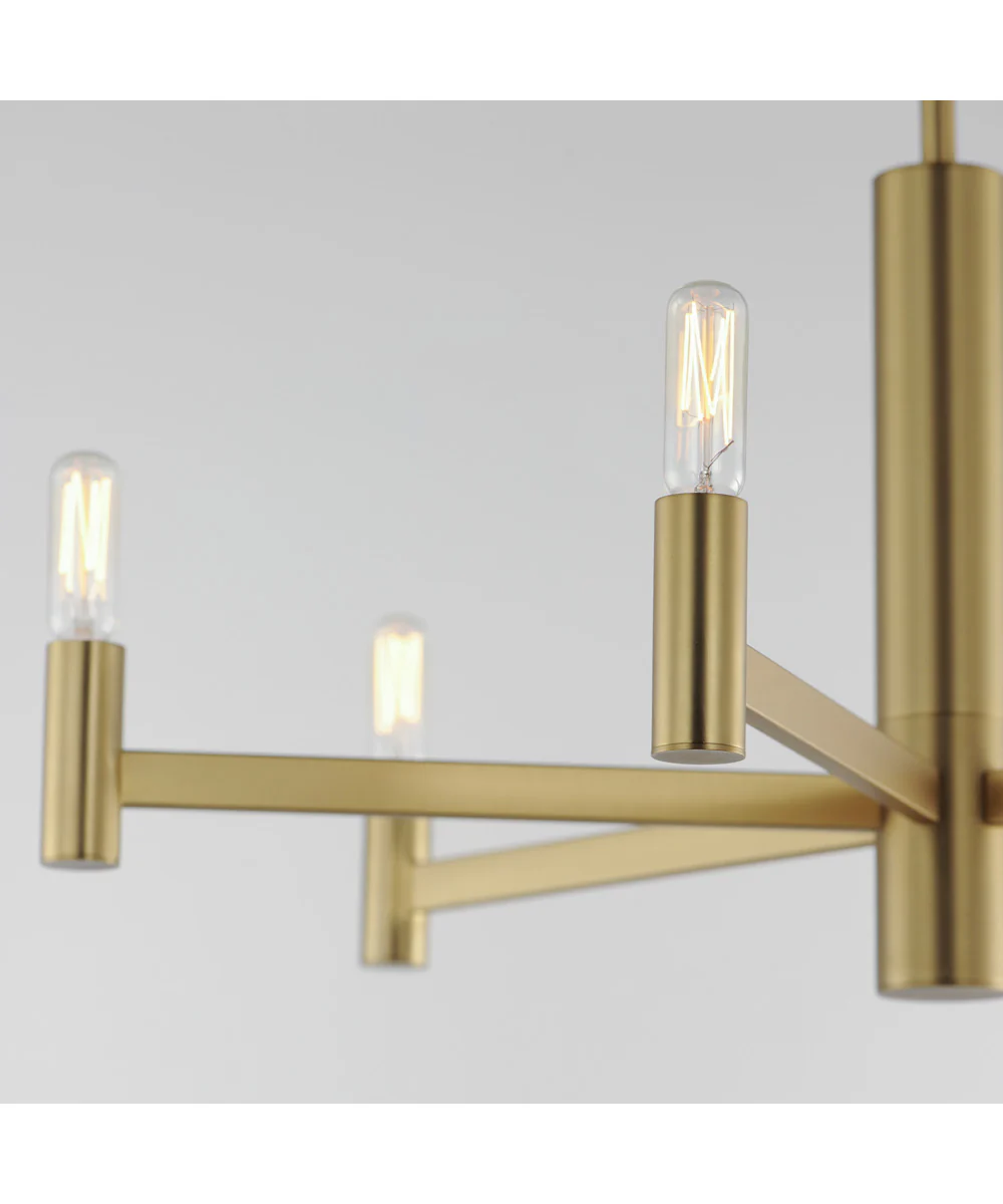 Emana 6-Light Chandelier Natural Aged Brass - Image 5