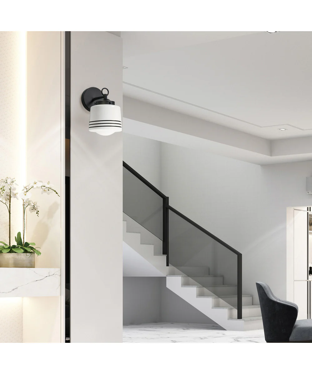 Eureka 1-Light Wall Scone Black - Image 2