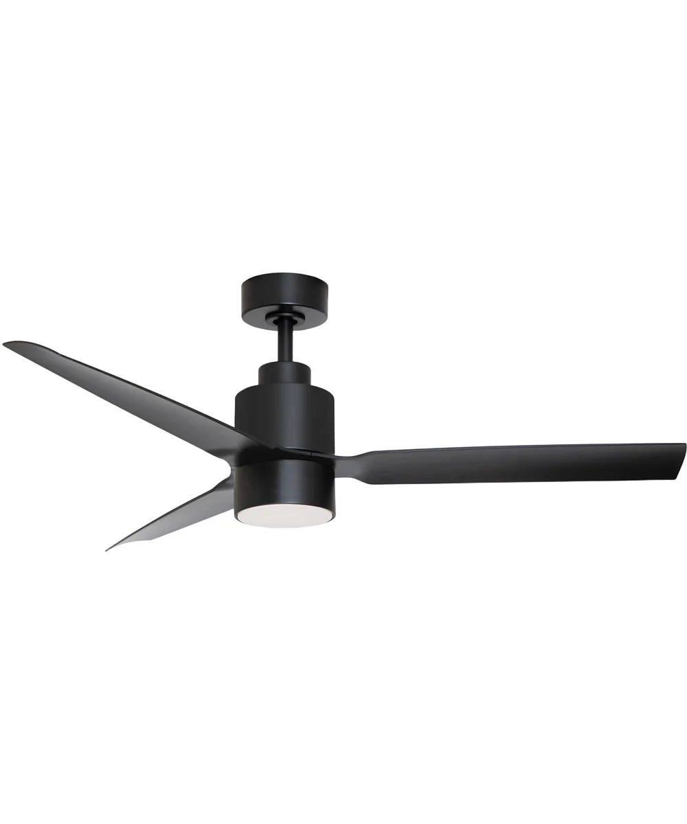 Falcon AC Damp 52 inch In/Out Fan w LED Light Kit Black