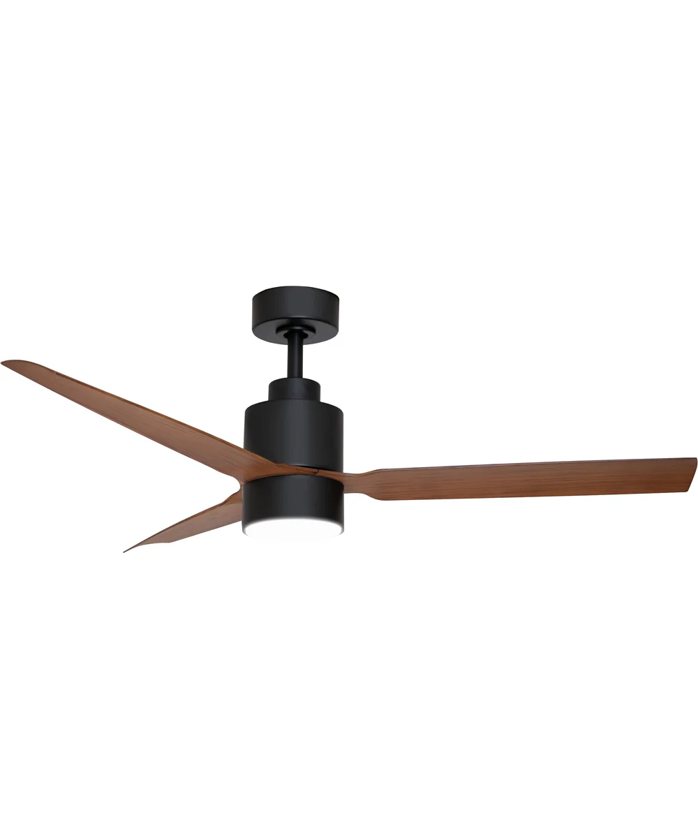 Falcon AC Damp 52 inch In/Out Fan w LED Light Kit Black / Walnut - Image 2