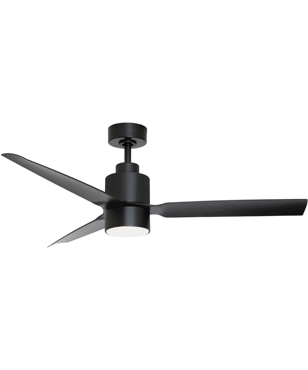 Falcon DC 52 inch Indoor/Outdoor Fan w LED Light Kit Black