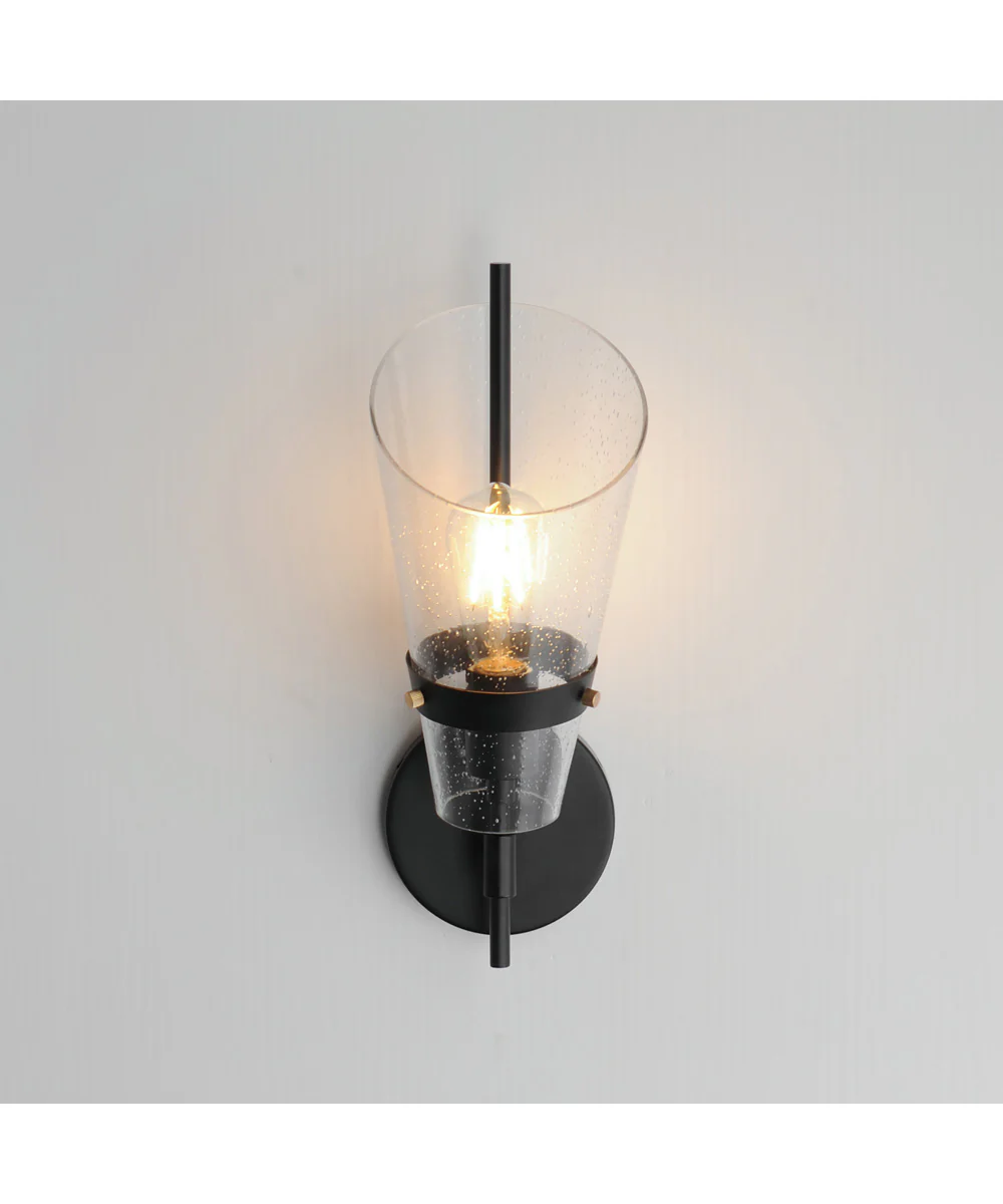 Finch 1-Light Wall Sconce Dark Bronze/Antique Brass - Image 3