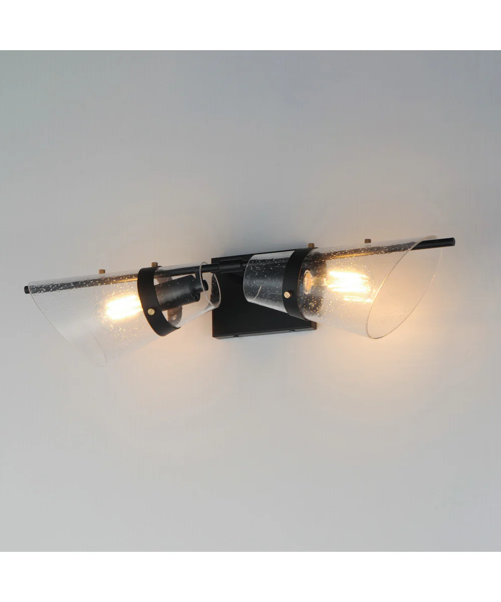 Finch 2-Light Wall Sconce Dark Bronze/Antique Brass - Image 5
