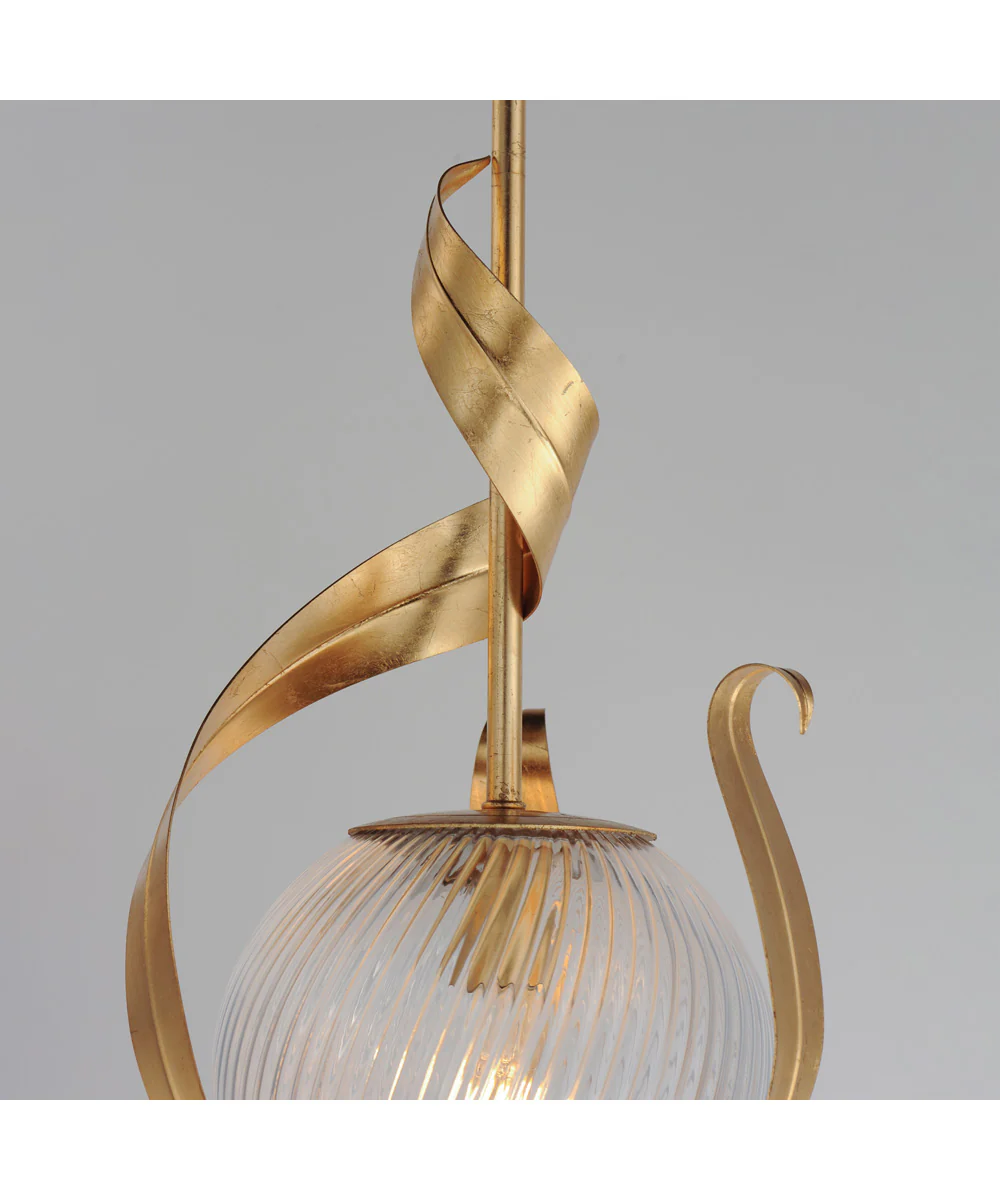 Firenze Single Pendant Gold Leaf - Image 4