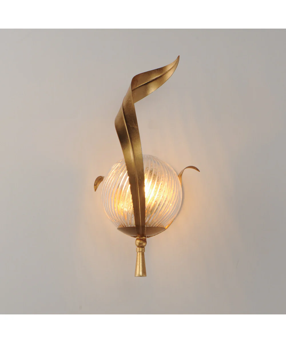 Firenze Wall Sconce Gold Leaf - Image 3