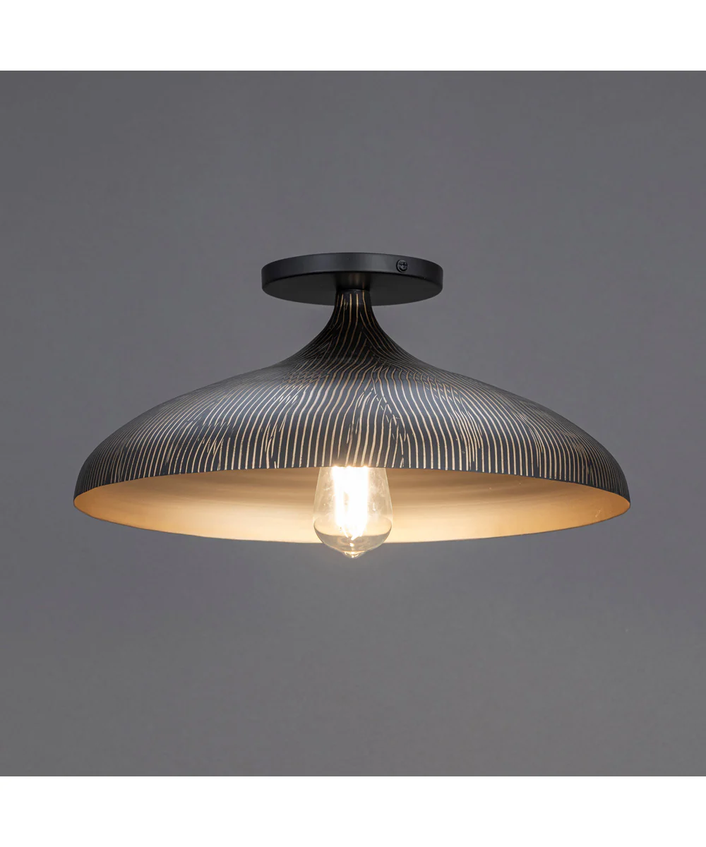 Fleur Flush Mount Black / Gold - Image 3