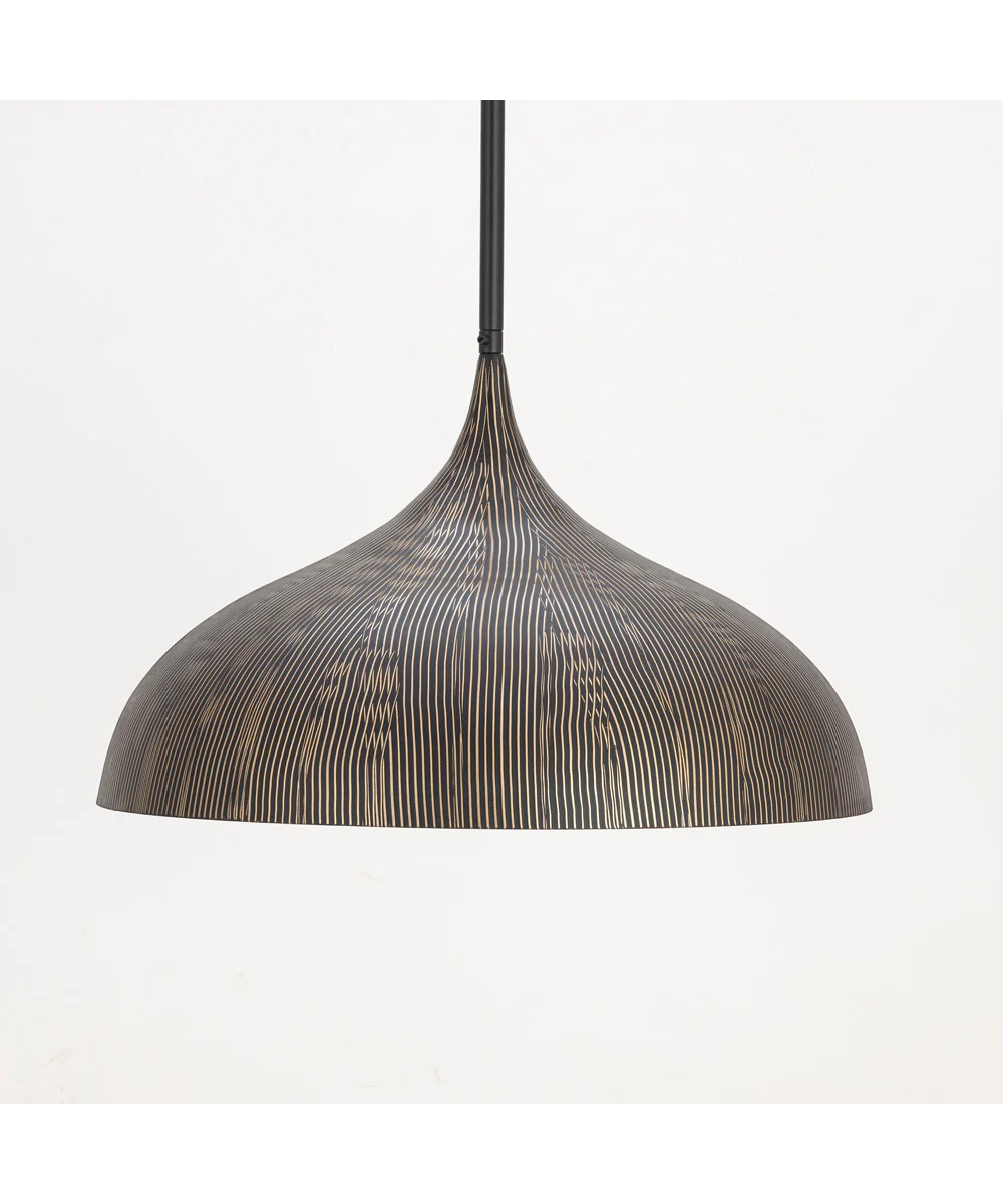 Fleur Large 1-Light Pendant Black / Gold - Image 3