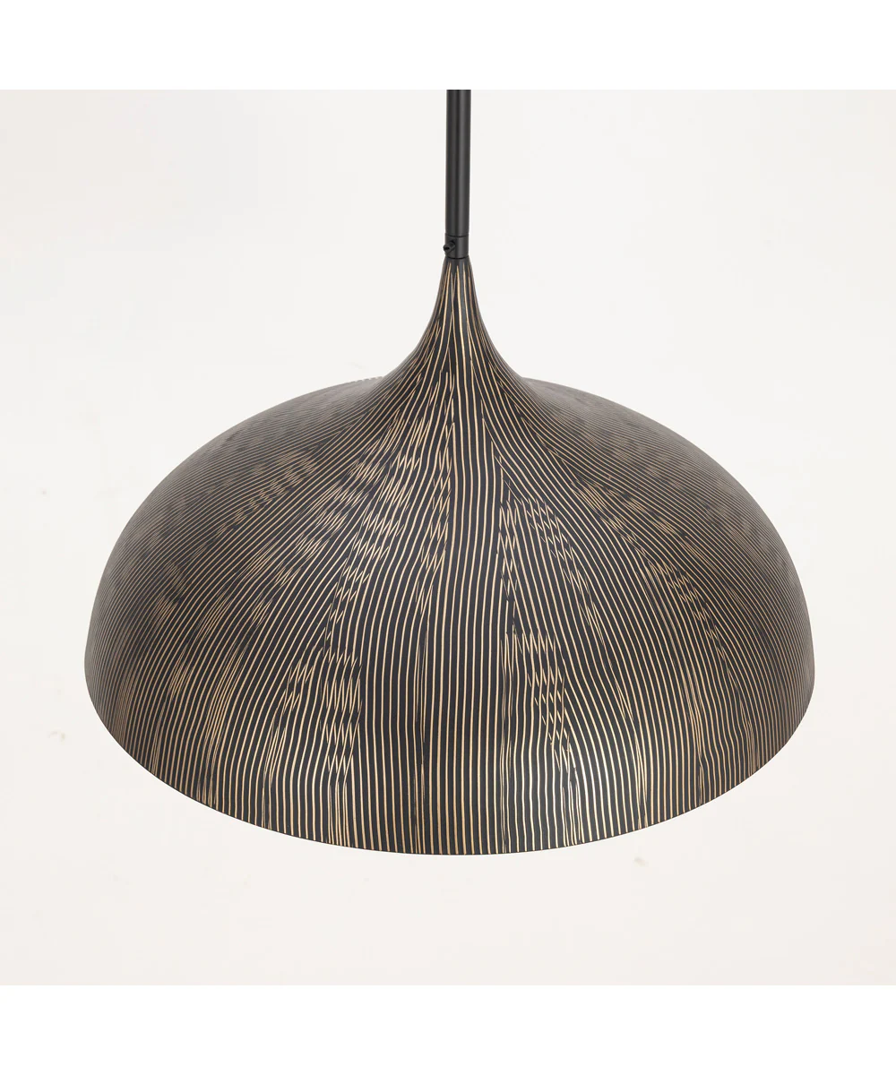 Fleur Large 1-Light Pendant Black / Gold - Image 5