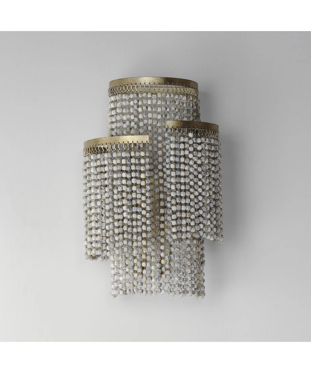 Fontaine 2-Light Wall Sconce Golden Silver - Image 2