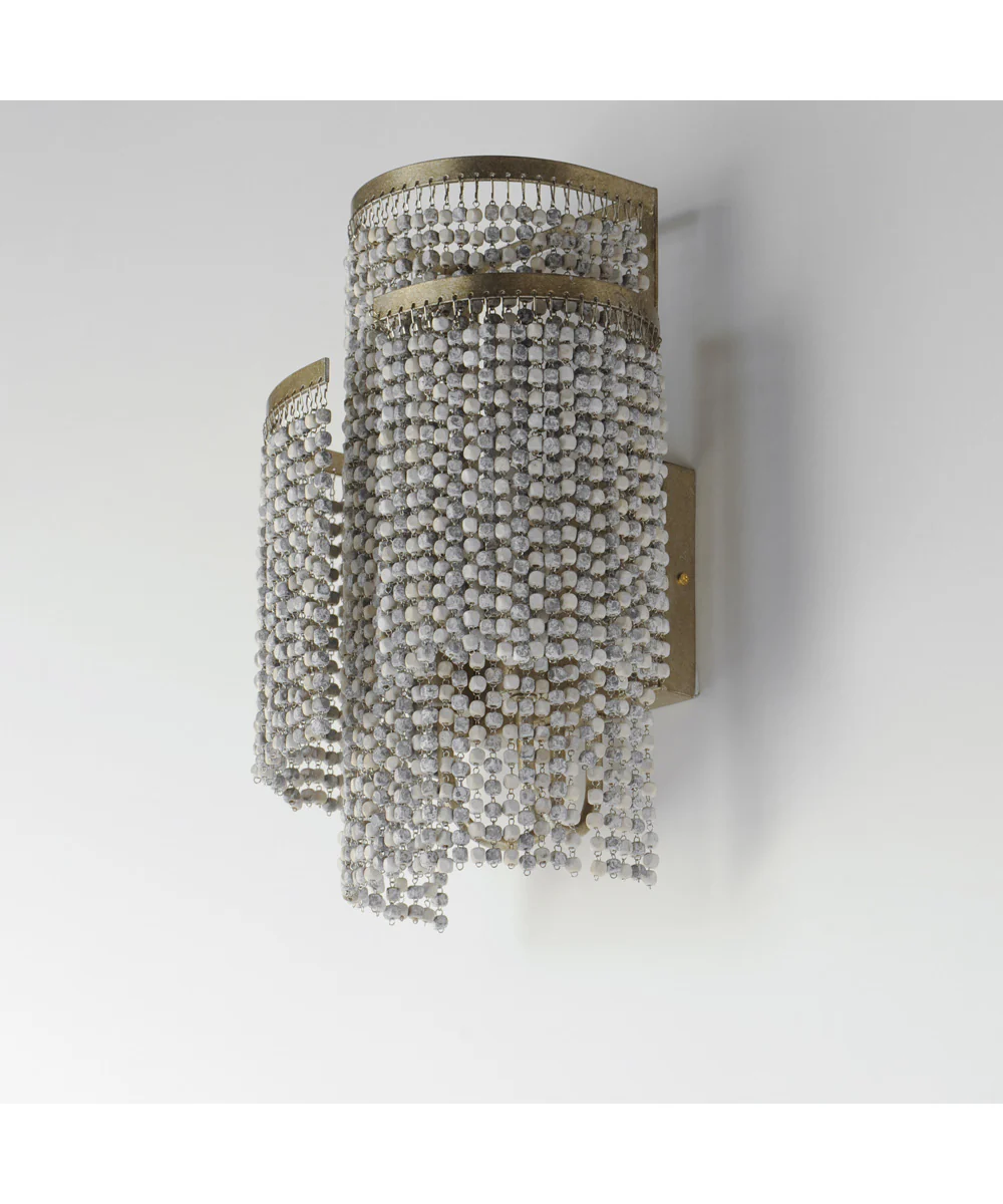 Fontaine 2-Light Wall Sconce Golden Silver - Image 3