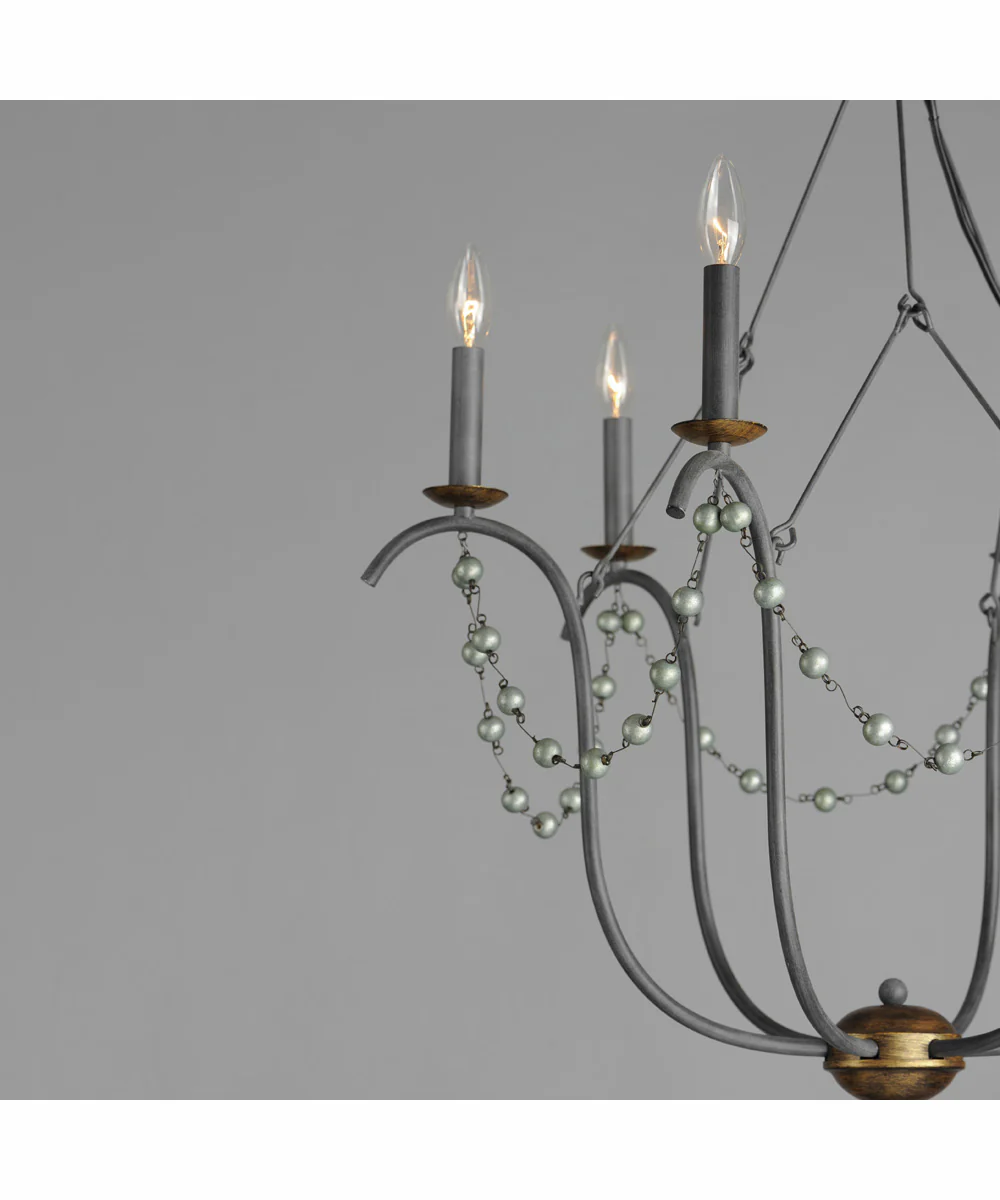 Formosa 6-Light Chandelier Golden Noir - Image 5