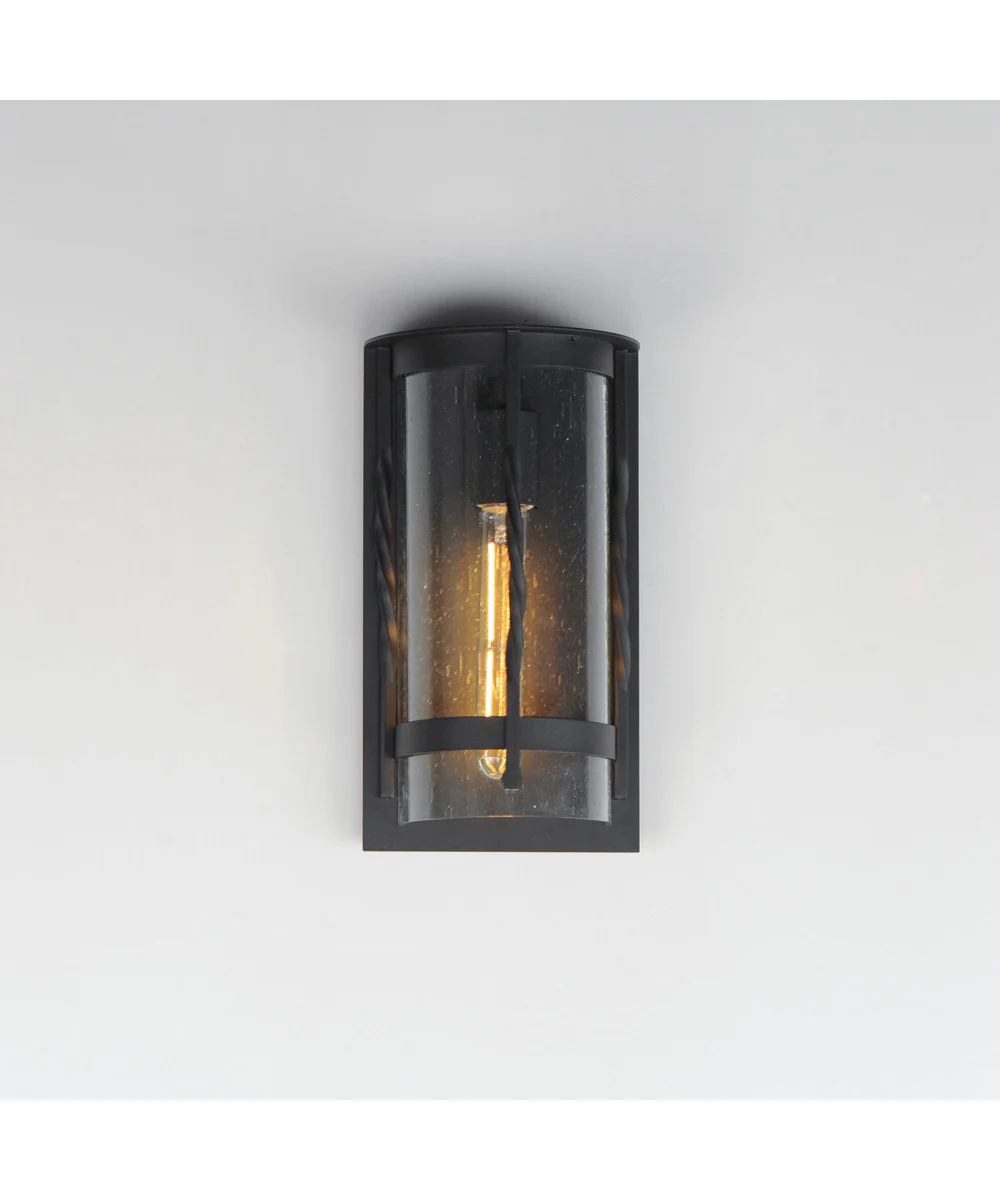 Foundry 1-Light Outdoor Wall Sconce Black - Image 3