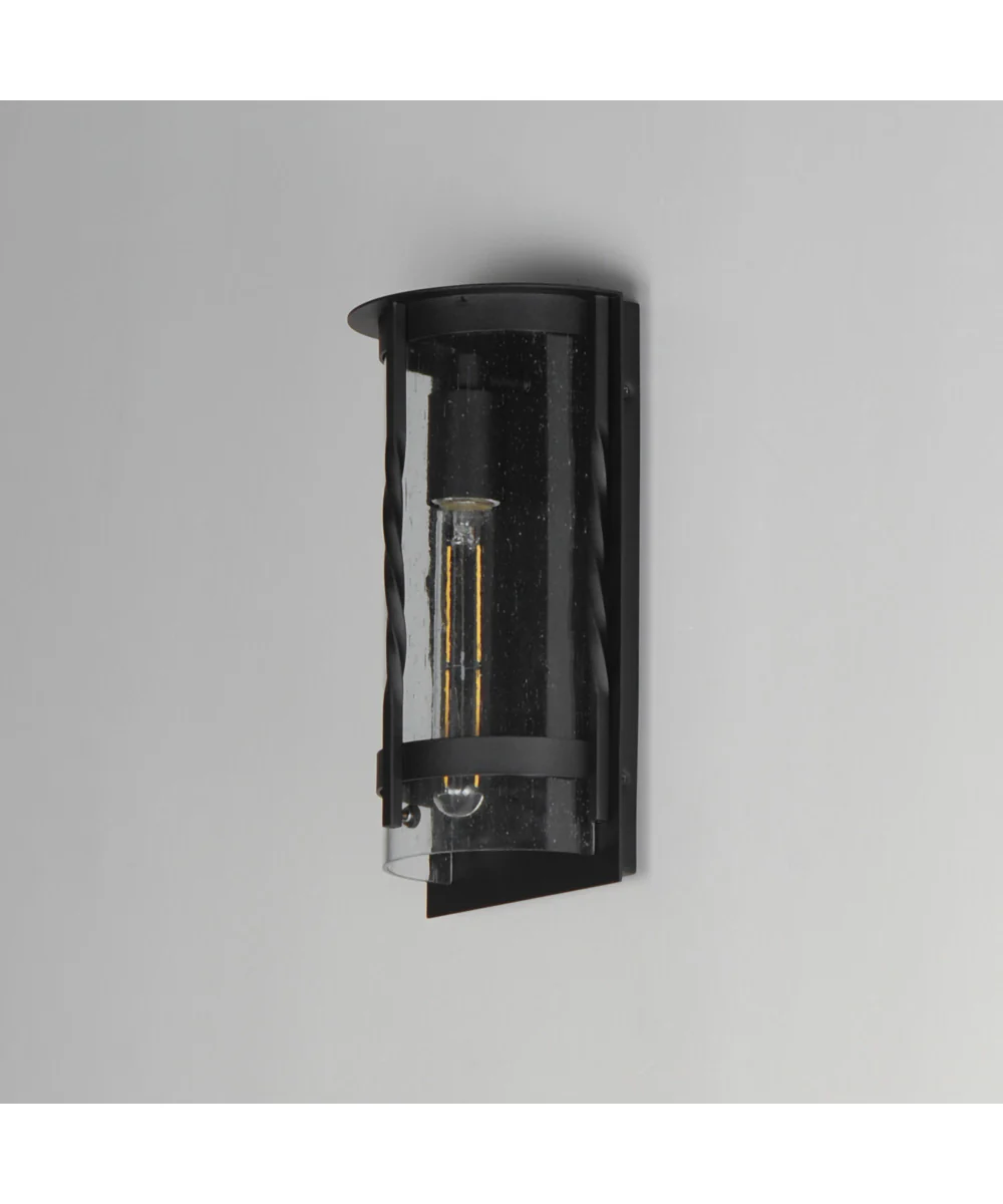 Foundry 1-Light Outdoor Wall Sconce Black - Image 5