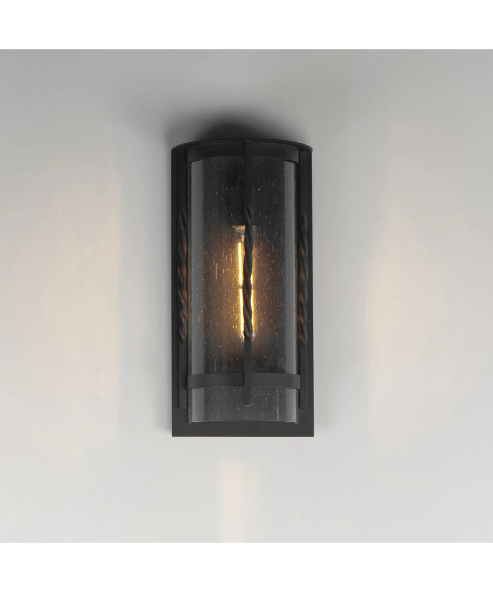 Foundry 1-Light Outdoor Wall Sconce Black - Image 3