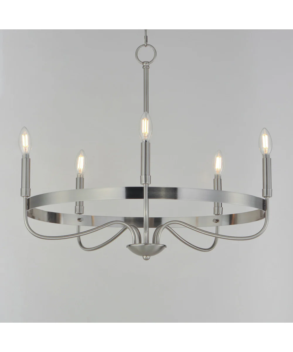 Frankie 5-Light Chandelier Satin Nickel - Image 3