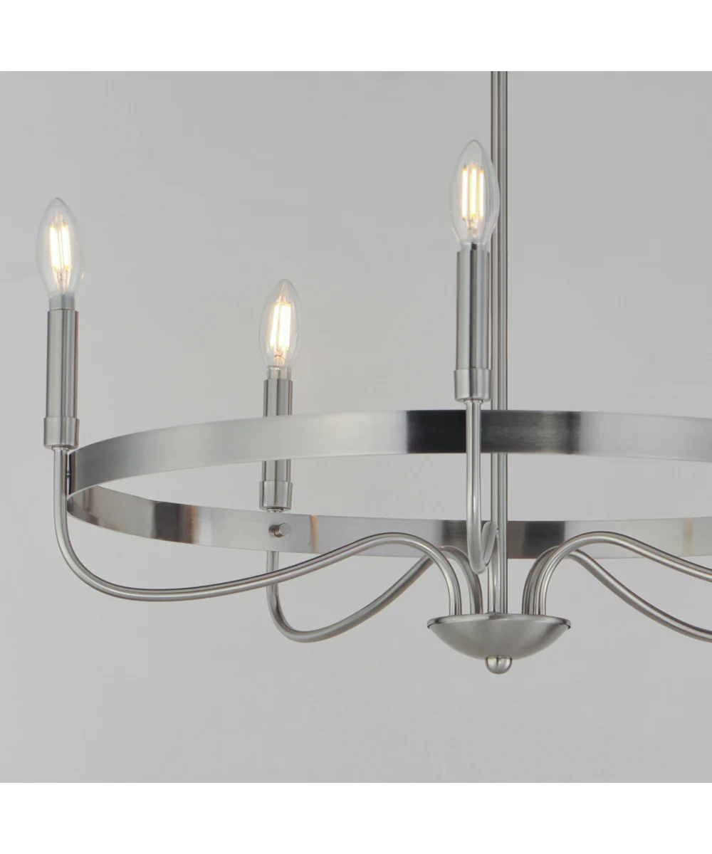 Frankie 5-Light Chandelier Satin Nickel - Image 4