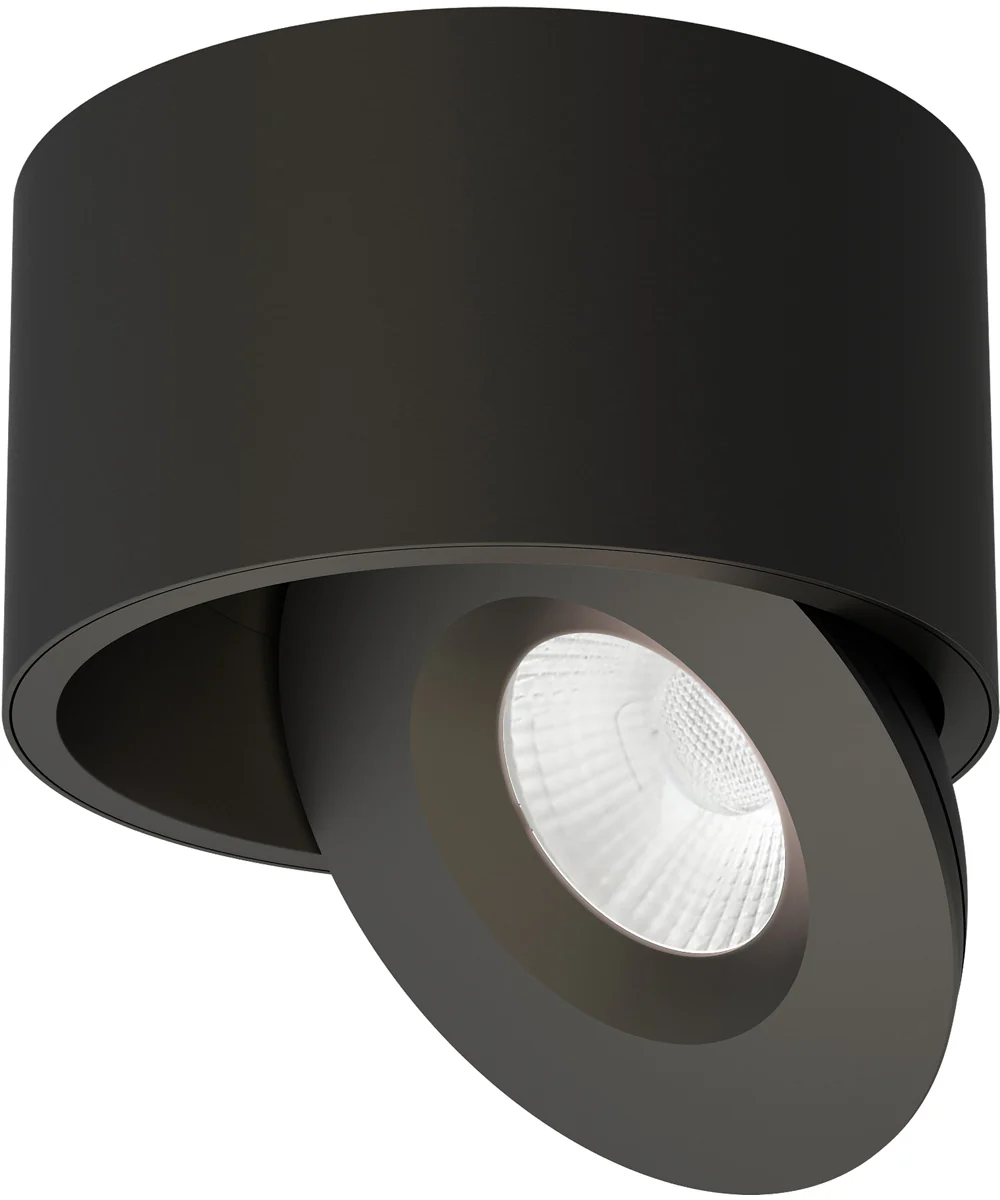 Fulcrum LED Flush Mount w Gimbal Black - Image 2