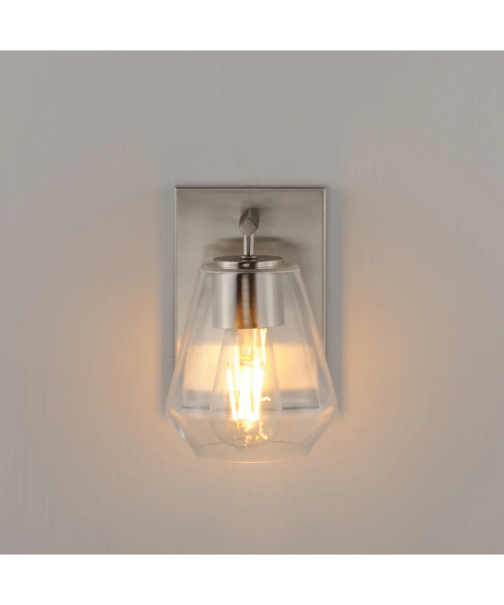 Geode 1-Light Sconce Satin Nickel - Image 3