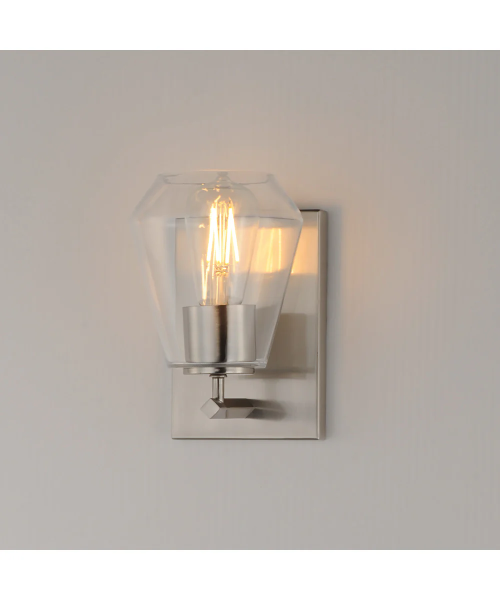 Geode 1-Light Sconce Satin Nickel - Image 4