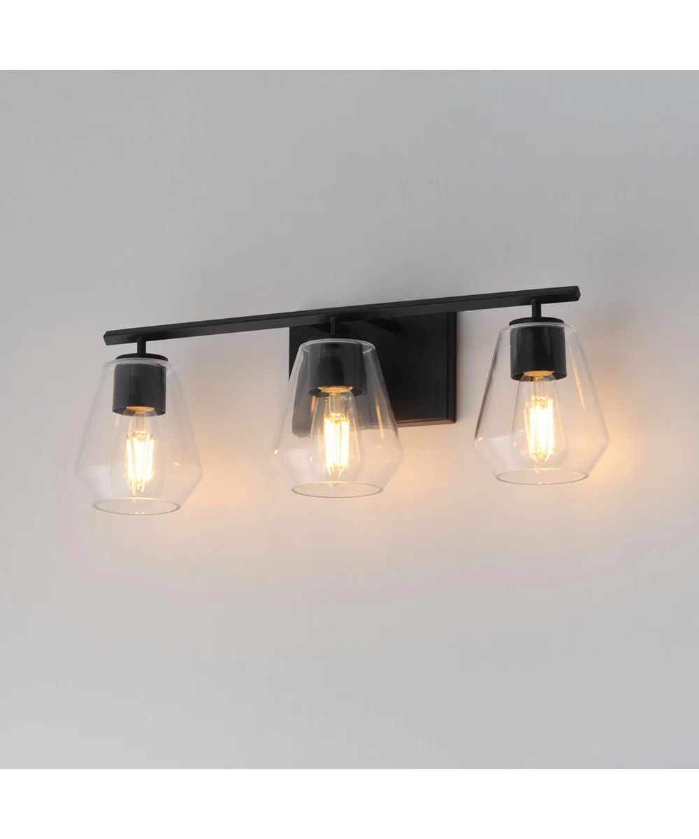 Geode 3-Light Bath Vanity Black - Image 3