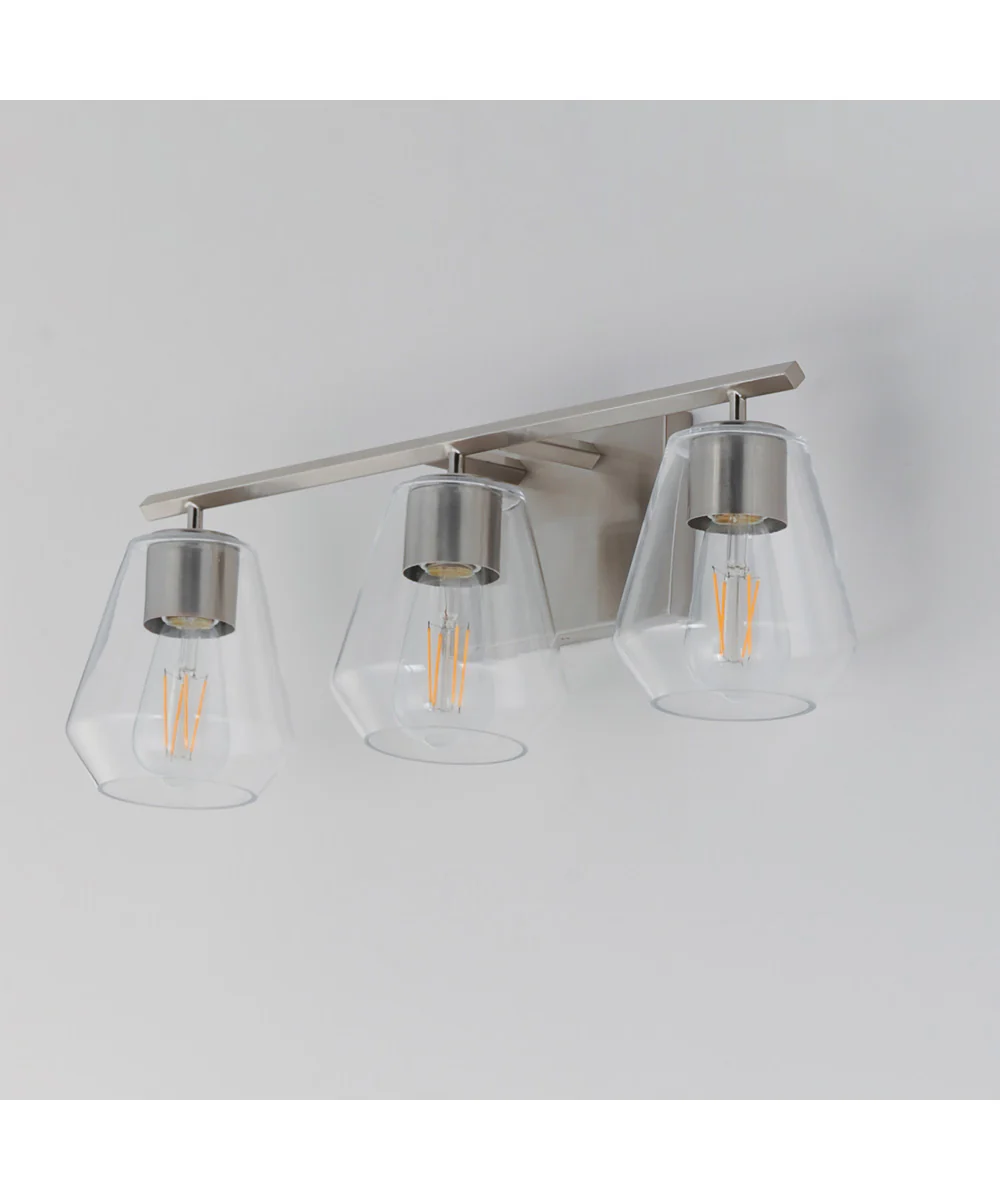 Geode 3-Light Bath Vanity Satin Nickel - Image 4