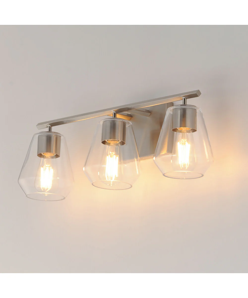 Geode 3-Light Bath Vanity Satin Nickel - Image 5