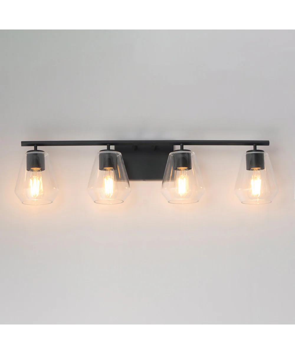 Geode 4-Light Bath Vanity Black - Image 3