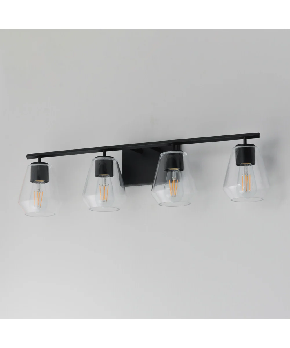 Geode 4-Light Bath Vanity Black - Image 4