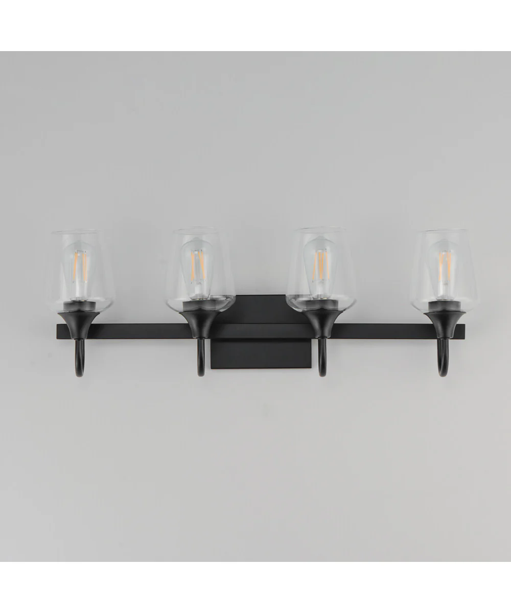 Goblet 4-Light Wall Sconce Black - Image 4