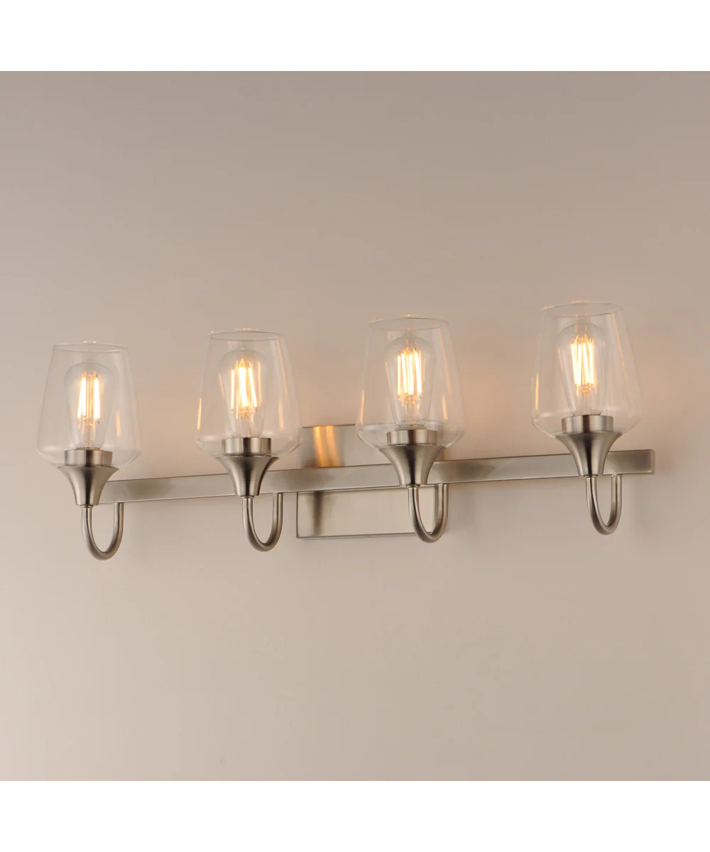 Goblet 4-Light Wall Sconce Satin Nickel - Image 3