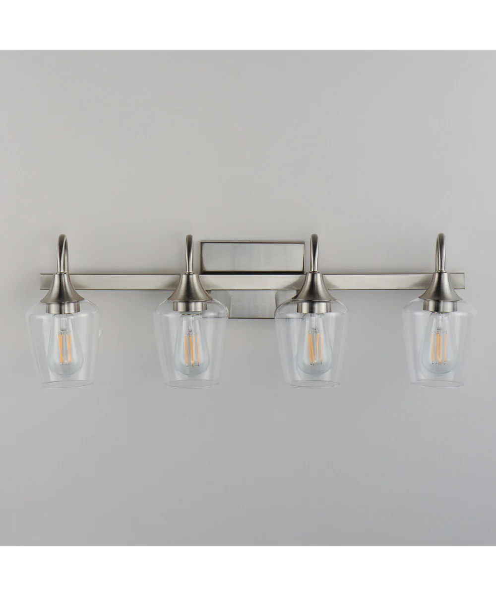 Goblet 4-Light Wall Sconce Satin Nickel - Image 4