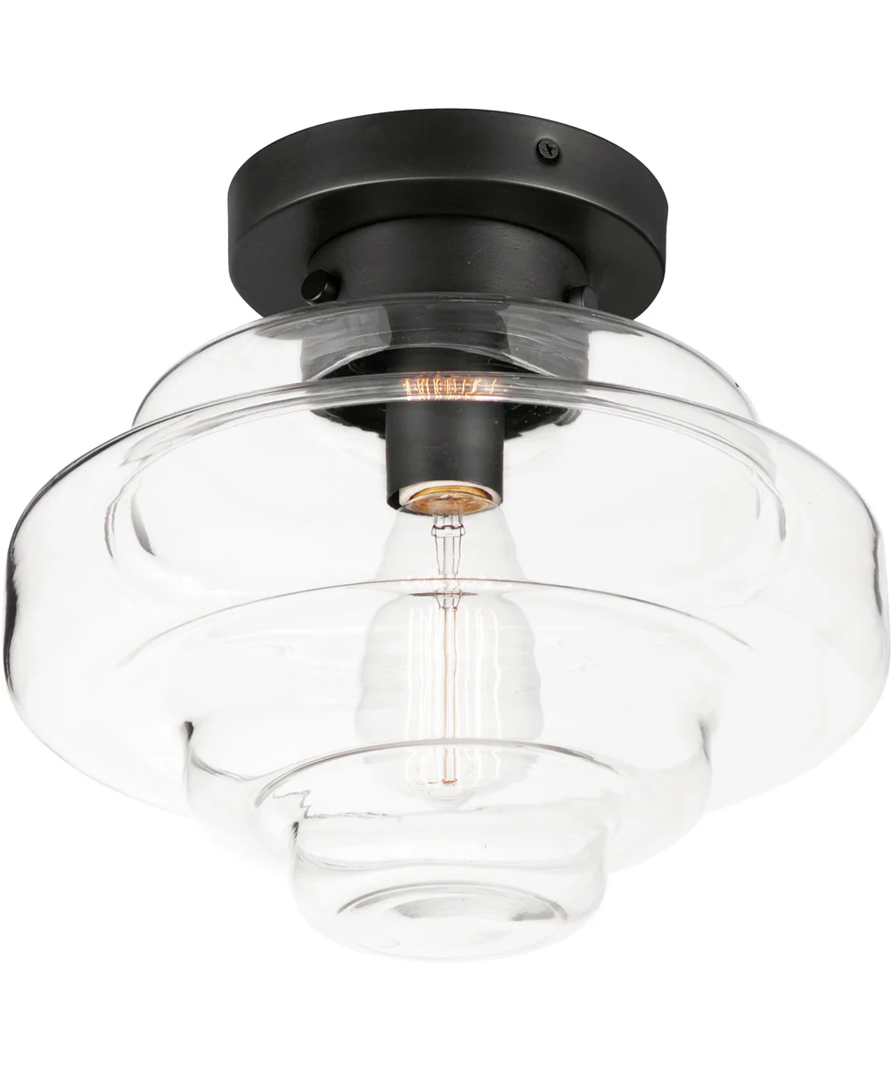 Harbor 1-Light Flush Mount Black
