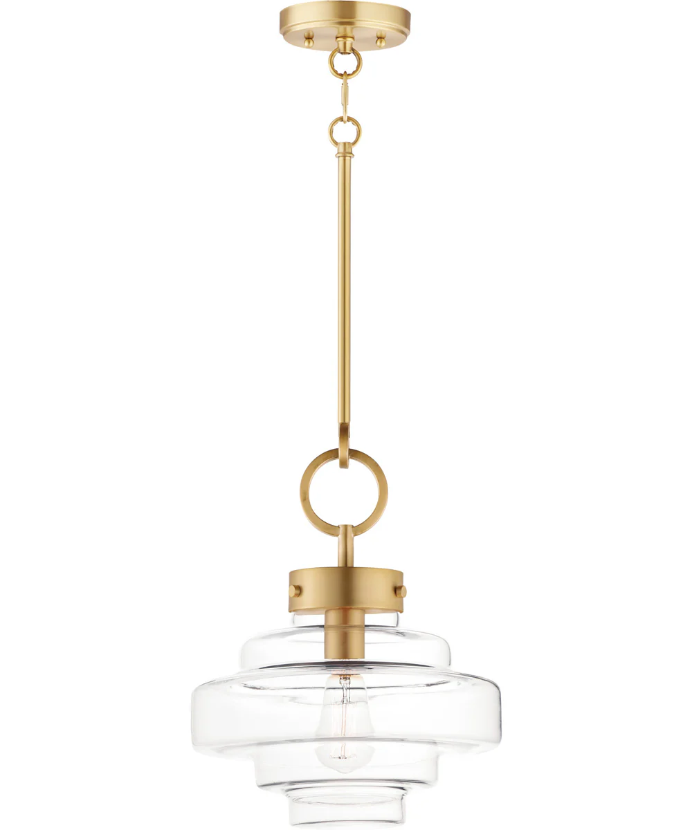 Harbor 1-Light Pendant Satin Brass