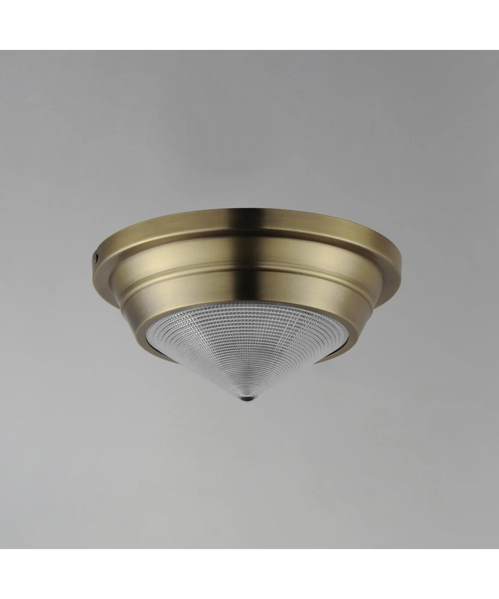 Hargreaves 1-Light Flush Mount Natural Aged Brass - Image 2