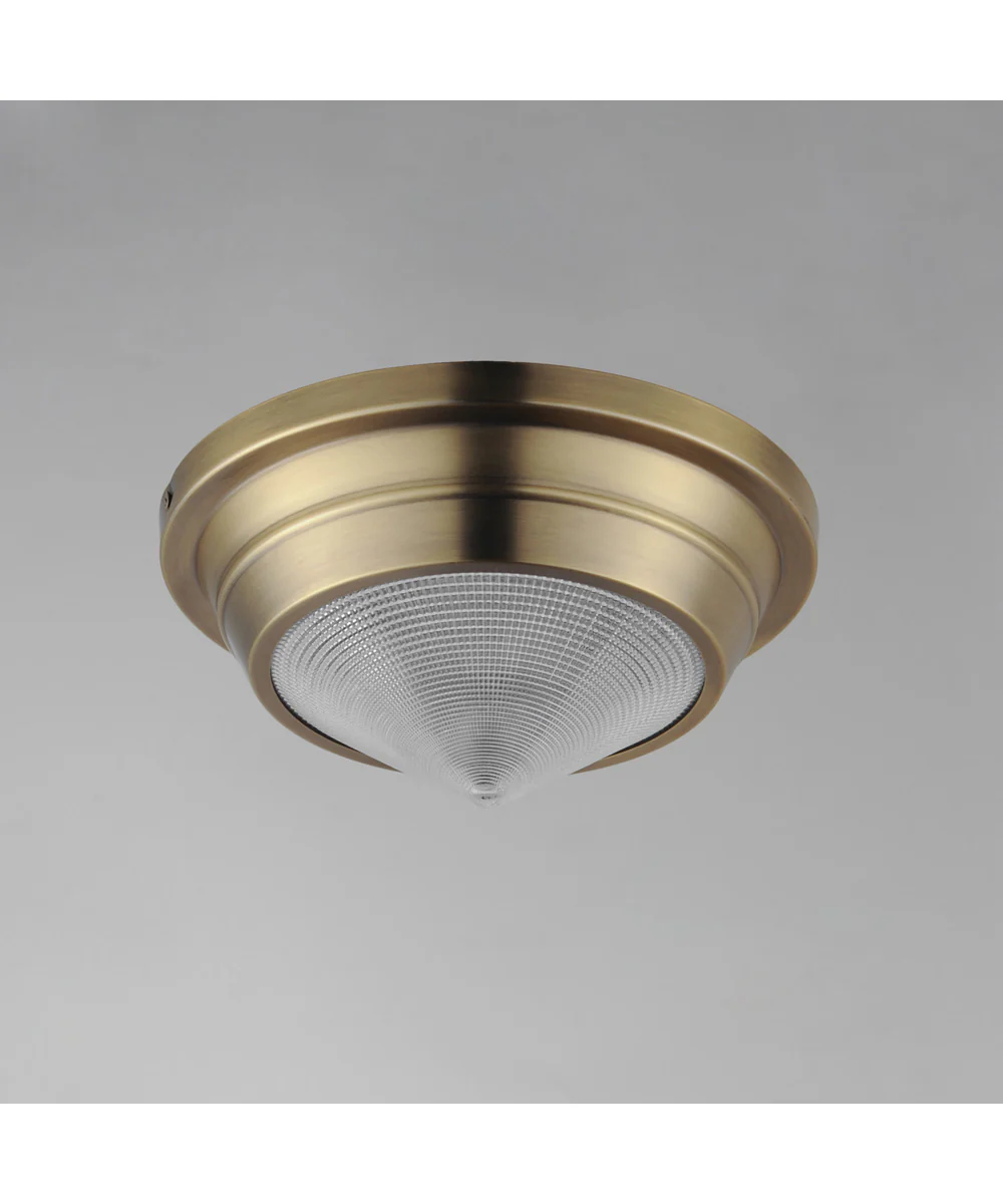 Hargreaves 1-Light Flush Mount Natural Aged Brass - Image 4