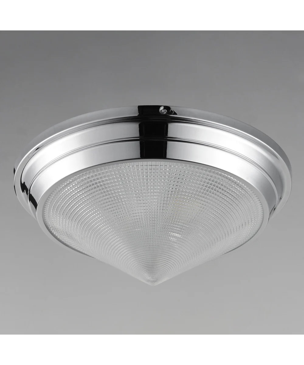 Hargreaves 3-Light Flush Mount Polished Nickel - Image 2