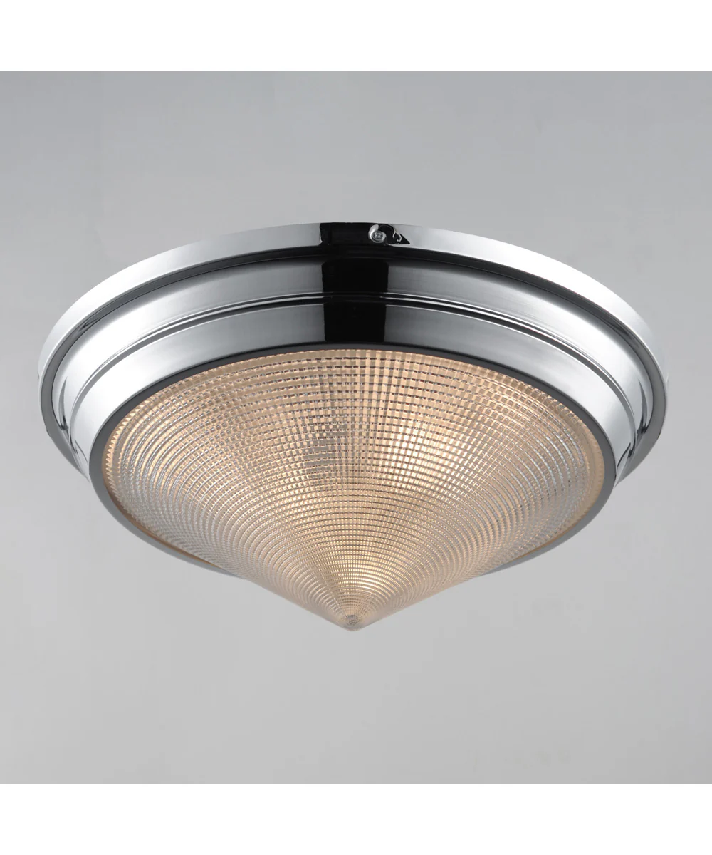 Hargreaves 3-Light Flush Mount Polished Nickel - Image 4