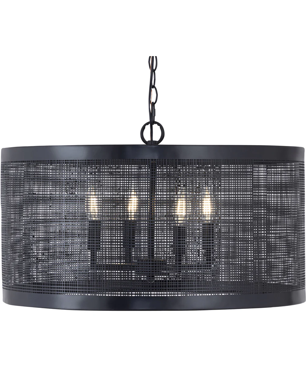 Hatcher 24 inch 4-Light Pendant Black - Image 4