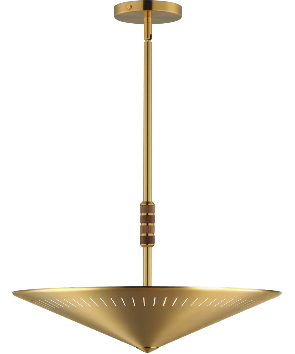 Helsinki 20 inch Pendant Natural Aged Brass